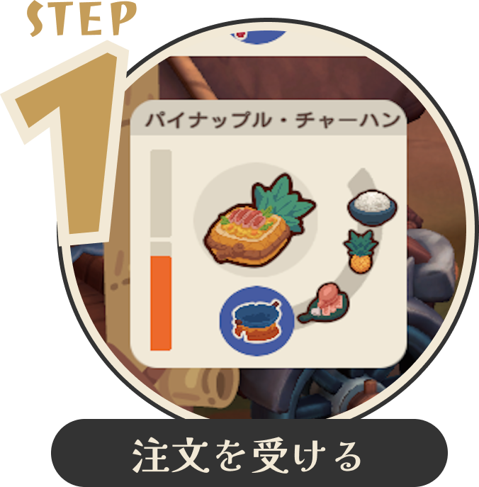 注文を受ける